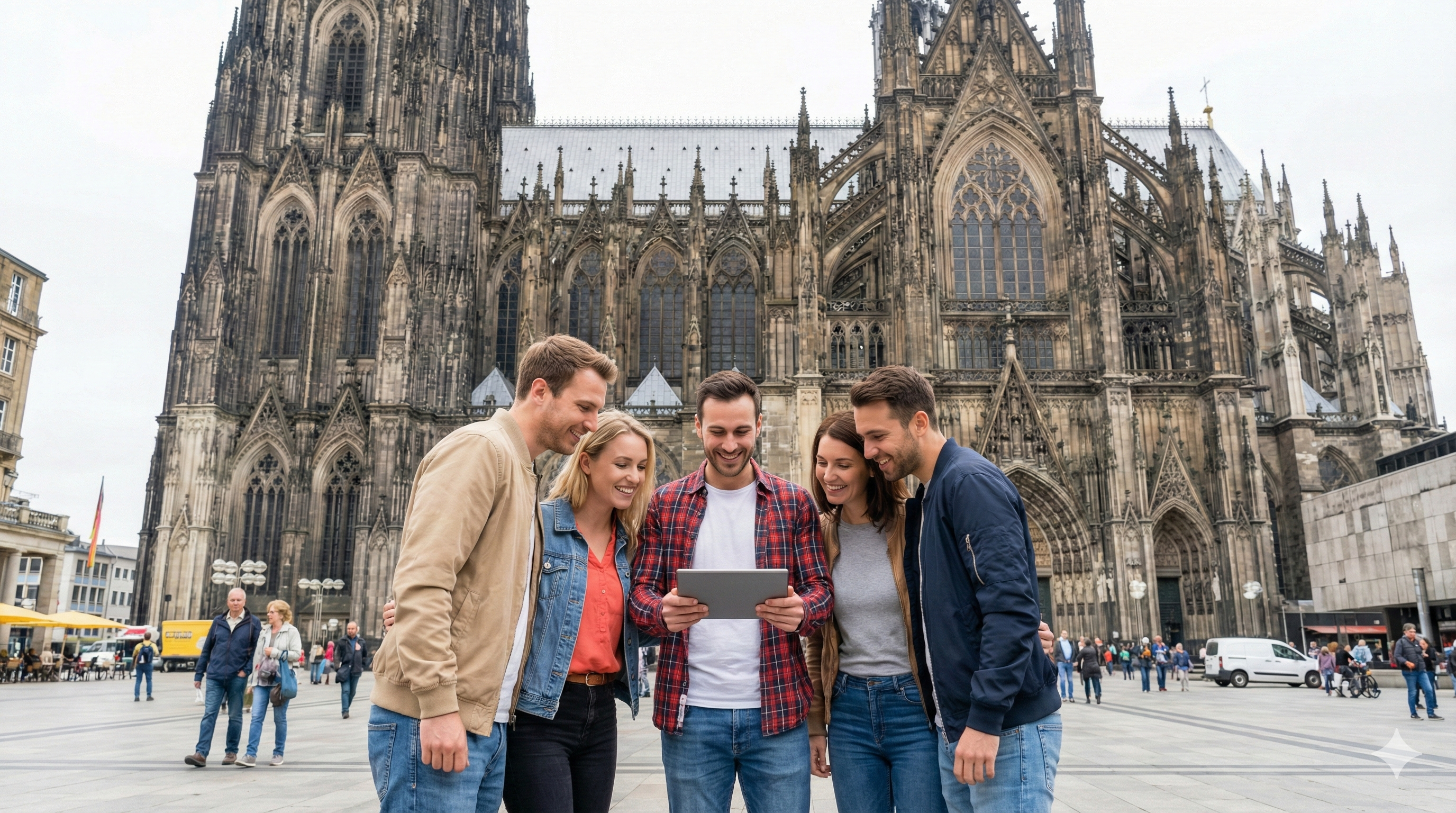 GPS Stadtrallye: Tablet während des Teamevents